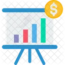 Grafico De Inversion Analisis Dolar Icono