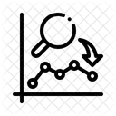 Grafico De Lineas Analisis De Tendencias Informacion Sobre Datos Icon