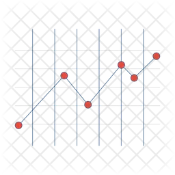 Gráfico de linea  Icono