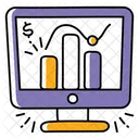 Gráfico de linea  Icono