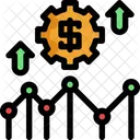 Linea Grafico Inversion Icono