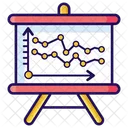 Grafico De Lineas Presentacion De Datos Presentacion Grafica Icono