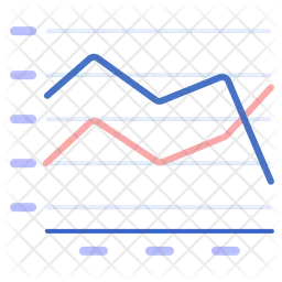 Gráfico de linea  Icono