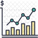 Gráfico de linea  Icono