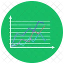 Grafico De Lineas Analisis De Datos Infografia Icono