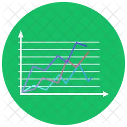 Gráfico de linea  Icono