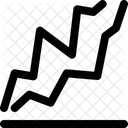 Grafico De Lineas Grafico De Lineas Grafico Icono