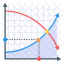 Analisis De Datos Estadisticas Grafico De Doble Linea Icono