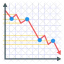 Analisis De Datos Estadisticas Grafico De Doble Linea Icono