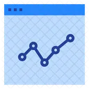 Gráfico de linea  Icono