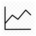 Gráfico de linea  Icono