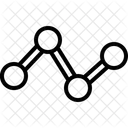 Gráfico de linea  Icono