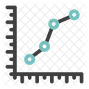 Gráfico de líneas  Icono