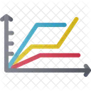 Gráfico de linea  Icono