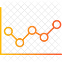 Gráfico de linea  Icono