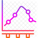 Gráfico de linea  Icono