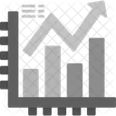 Gráfico de linea  Icono