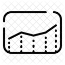 Gráfico de linea  Icono