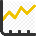 Grafico De Lineas Ascendente Crecimiento Aumento Icono