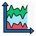 Gráfico de líneas múltiples  Icon