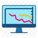 Grafico De Linha Ascendente Ícone