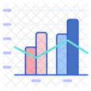 Grafico De Linha De Coluna Ícone