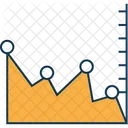 Grafico De Linha Do Tempo Do Periodo Analise Grafico Ícone