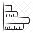 Grafico De Linhas Horizontais Grafico De Barras Analise De Dados Ícone