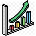 Gráfico de linha  Ícone