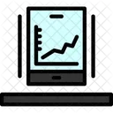 Grafico De Linhas Grafico De Linhas Grafico De Series Temporais Ícone