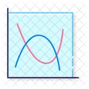 Grafico De Linhas Dispersao Com Linhas Suaves Dispersao Icon