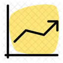 Grafico De Linhas Crescimento Analitico Grafico De Crescimento Icon