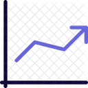 Grafico De Linhas Crescimento Analitico Grafico De Crescimento Icon