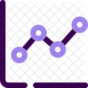 Grafico De Linhas Grafico Crescimento Ícone