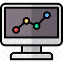 Grafico De Linhas Crescimento Analises Ícone