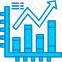 Gráfico de linha  Ícone