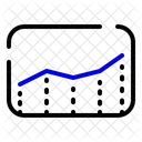 Gráfico de linha  Ícone