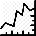 Grafico De Linha Grafico Commodities Ícone
