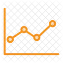 Grafico De Linhas Grafico Analise Ícone