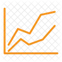 Grafico De Linhas Grafico Analise Ícone