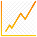 Gráfico de linha  Ícone