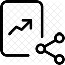 Parcela de crescimento de análise  Ícone