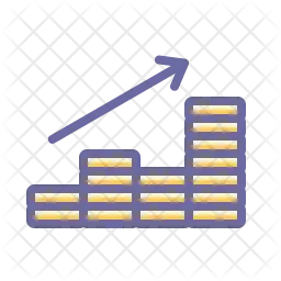 Gráfico de lucro  Ícone