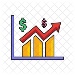 Gráfico de lucro  Ícone