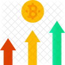 Lucro Grafico De Lucro Bitcoin Grafico De Lucro Ícone