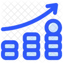 Gráfico de lucro empresarial  Ícone