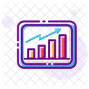 Grafico De Barras Grafico Grafico De Crescimento Ícone