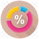 Medidor Grafico Circular Ícone