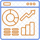 Gráfico de marketing  Icono