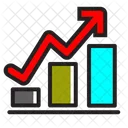 Gráfico de moeda  Ícone